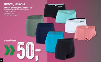 Sport Outlet LMNTS BOXER/SWAY HIPSTER tilbud
