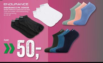 Sport Outlet ENDURANCE 3 PK. SOKKER tilbud