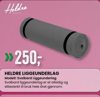 Sport Outlet HELDRE LIGGEUNDERLAG tilbud