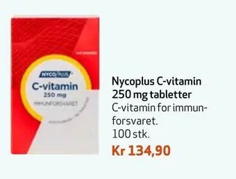 Apotek 1 Nycoplus c-vitamin 250 mg tabletter tilbud