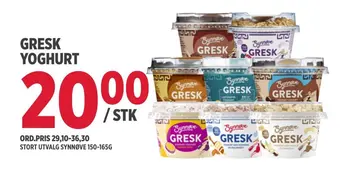 Jacobs Gresk yoghurt tilbud