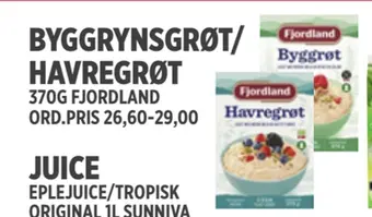 Jacobs Byggrynsgrøt/ havregrøt tilbud