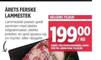 Jæren smak lammestek