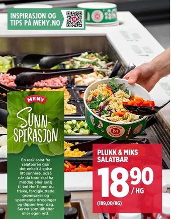 Meny Ukjent salat tilbud