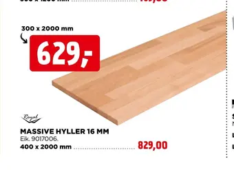 jem & fix Massive hyller 16 mm tilbud