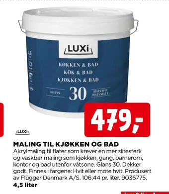 jem & fix Maling til kjøkken og bad tilbud