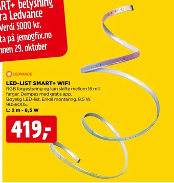 jem & fix Led-list smart+ wifi tilbud