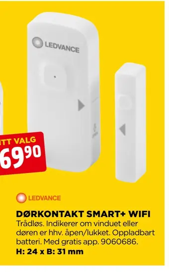 jem & fix Dørkontakt smart+ wifi tilbud