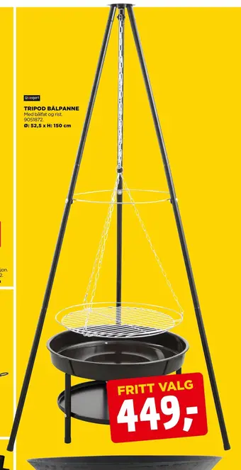 jem & fix Tripod bålpanne tilbud