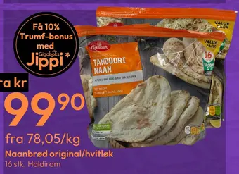 Gigaboks Naanbrød original/hvitløk tilbud