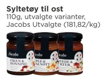 Meny Syltetøy til ost tilbud
