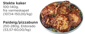 Meny Stekte kaker tilbud