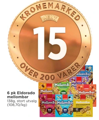Meny 6 pk eldorado mellombar tilbud