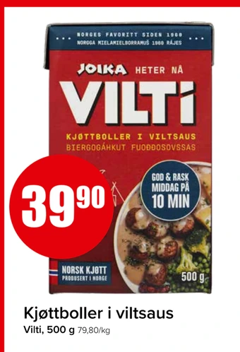 Spar Kjøttboller i viltsaus tilbud