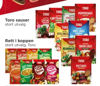 Meny Toro sauser tilbud
