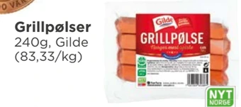 Meny Grillpølser tilbud