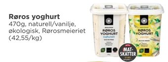 Meny Røros yoghurt tilbud