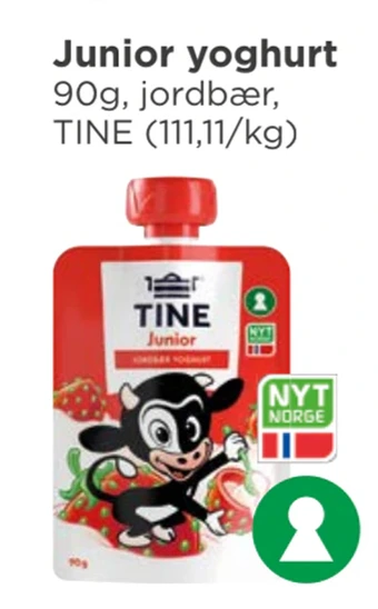 Meny Junior yoghurt tilbud