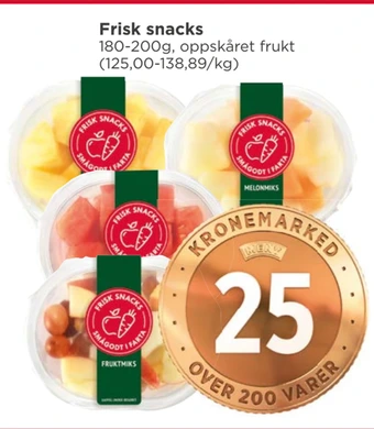Meny Frisk snacks tilbud
