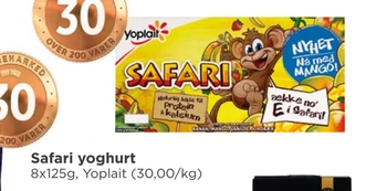 Meny Safari yoghurt tilbud