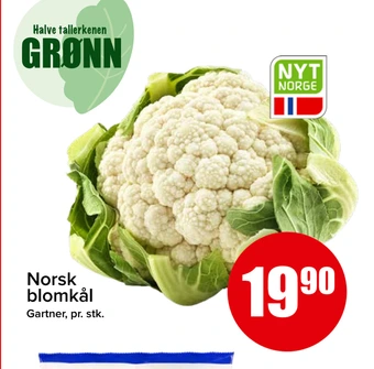 Spar Norsk blomkål tilbud