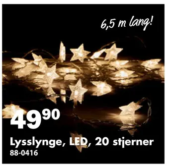 Biltema Lysslynge, led, 20 stjerner tilbud