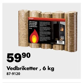 Vedbriketter 6 kg