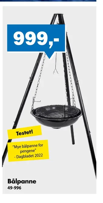 Biltema Bålpanne tilbud