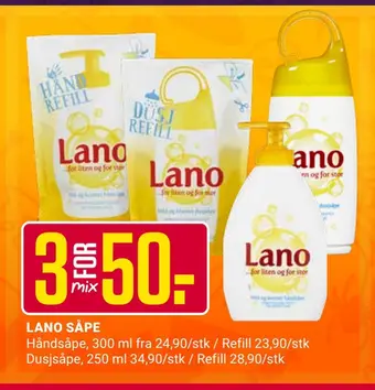 Europris Lano såpe tilbud