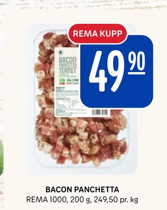 Rema 1000 Bacon panchetta tilbud