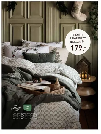 Kid Interiør Alva flanell sengesett flanell sengesett tilbud