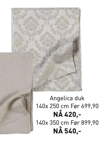 Kid Interiør Angelica duk tilbud