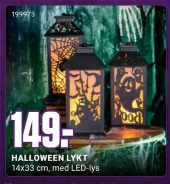 Europris Halloween lykt tilbud