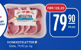 Rema 1000 Svinekoteletter tilbud
