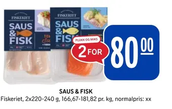 Rema 1000 Saus & fisk tilbud