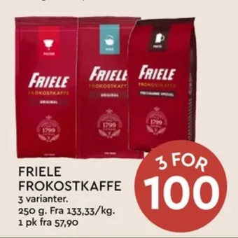 Coop Mega Friele kaffe formalet tilbud