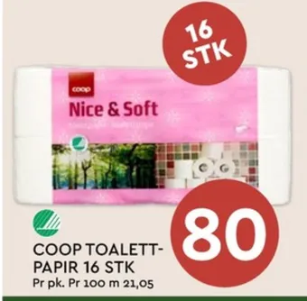 Coop Mega Nice & soft toalettpapir tilbud