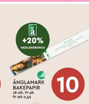 Coop Mega Änglamark bakepapir tilbud