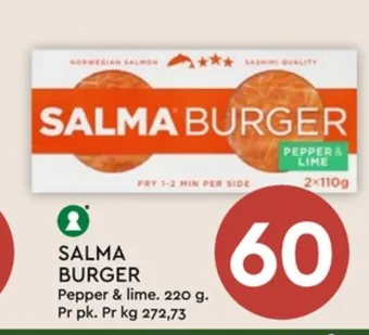 Coop Mega Salma lakseburger tilbud