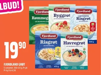 Coop Obs Fjordland risengrøt tilbud