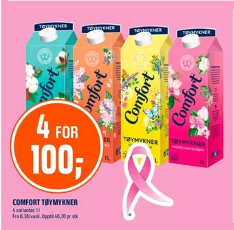 Coop Obs Comfort tøymykner tilbud
