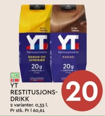 Coop Mega Yt restitusjonsdrikk tilbud