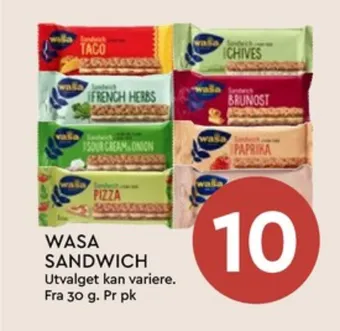 Coop Mega Wasa sandwich tilbud