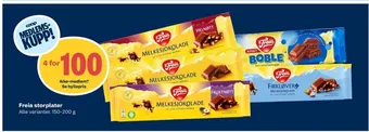 Coop Obs Melkesjokolade sjokoladeplate tilbud