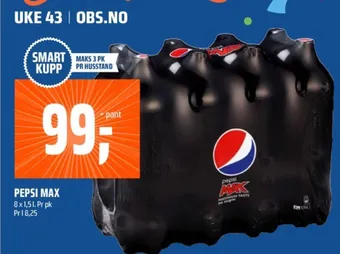 Coop Obs Pepsi max brus tilbud