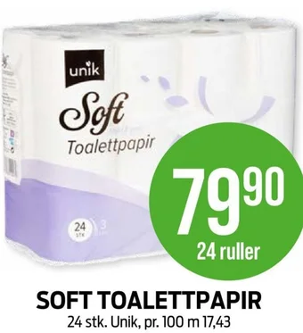 Kiwi SOFT TOALETTPAPIR 24 stk. Unik tilbud