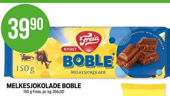 Kiwi MELKESJOKOLADE BOBLE 150 g Freia tilbud