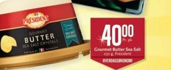 CC Mat Gourmet Butter Sea Salt 250 g. President tilbud