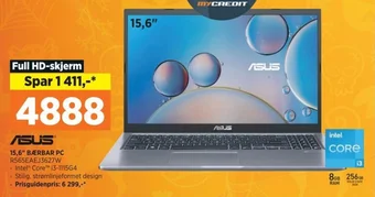 POWER Asus 15,6" BÆRBAR PC R565EAEJ3627W tilbud