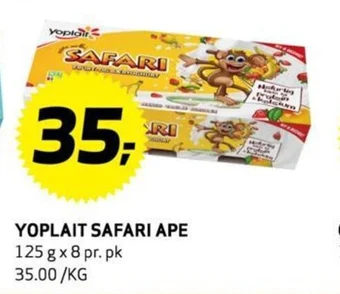 Bunnpris YOPLAIT SAFARI APE tilbud